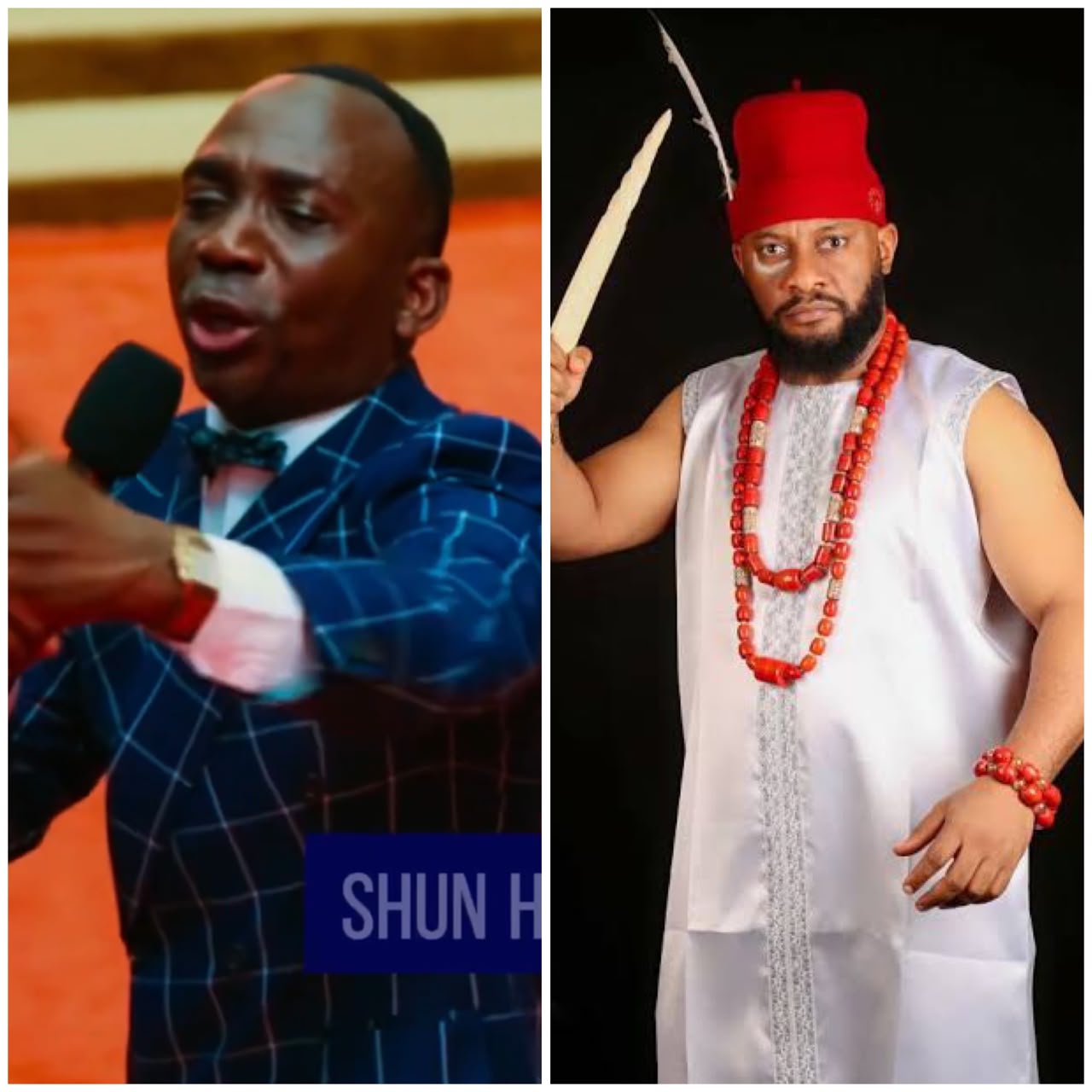 You are misinforming people" - Actor Yul Edochie tackles Pastor Paul Enenche for calling African traditional worship a 'dark practice'